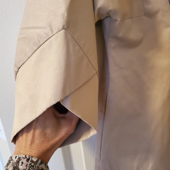 Vertigo Paris Cream Long Coat Jacket with  Snap Front Size L - Picture 3 of 10